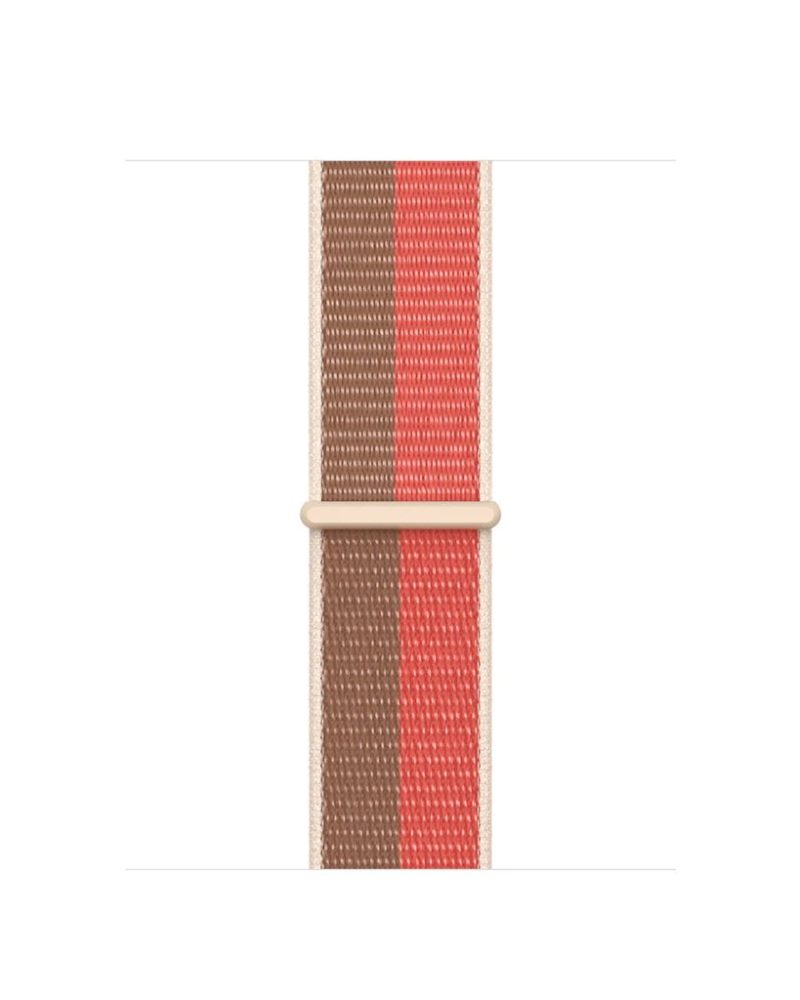 Pink Pomelo / Tan Sport Loop For Apple Watch - Image 3
