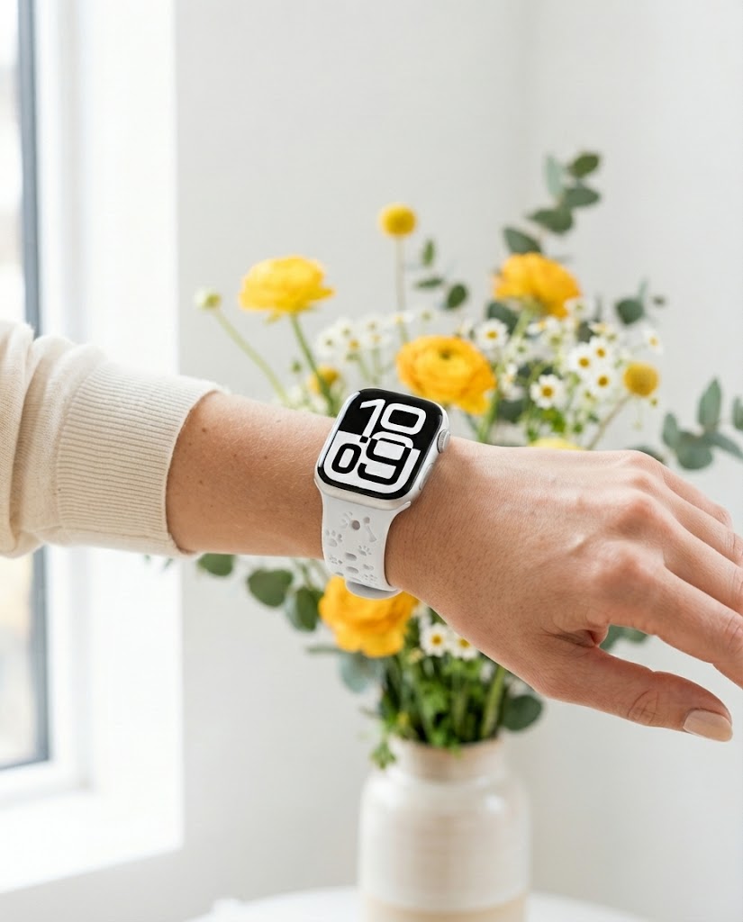 Pooch Perfect Sport Band for Apple Watch - White - Image 2