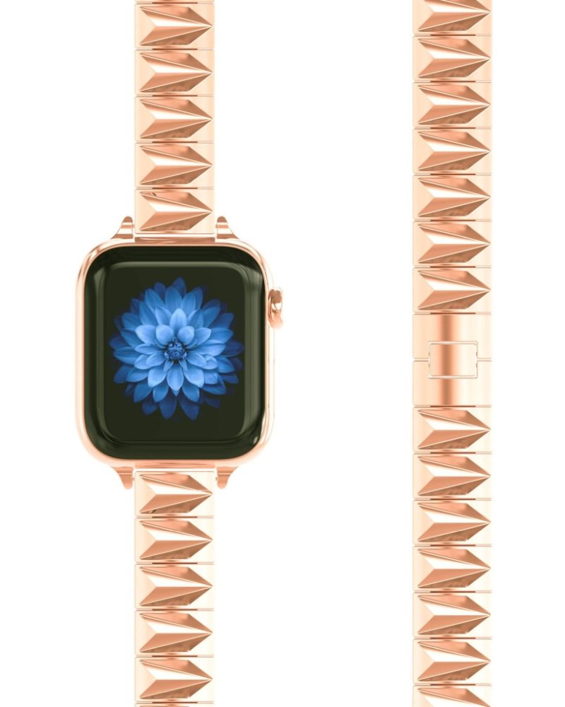 Pyramid Bracelet Band For Apple Watch - Rose Gold - Image 3
