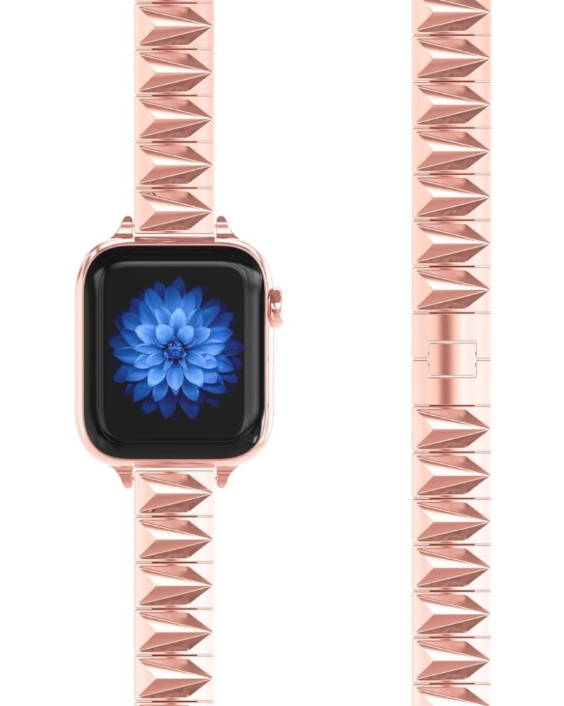 Alternative view of Pyramid Bracelet Band For Apple Watch - Rose Gold