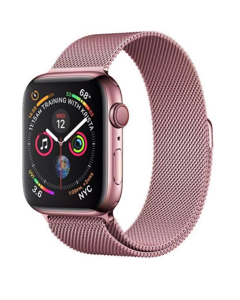 Rose Pink Milanese Loop for Apple Watch