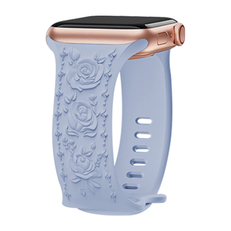 Rose Sport Band for Apple Watch - Light Blue