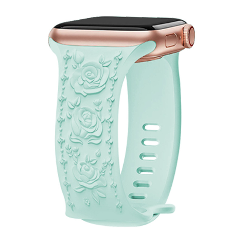 Rose Sport Band for Apple Watch - Light Green