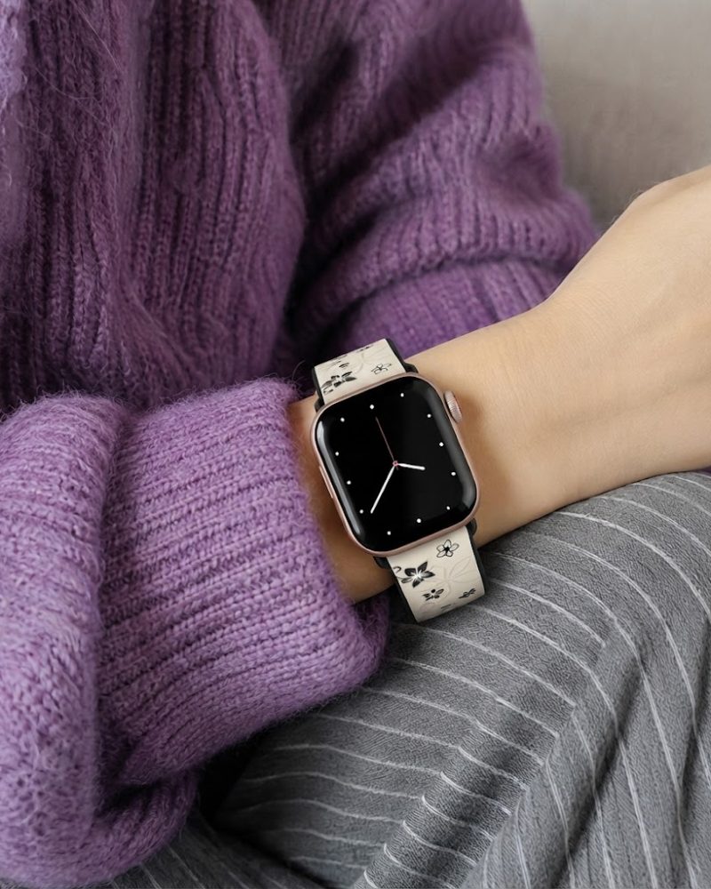 Alternative view of Sakura Sport Band for Apple Watch - Starlight Black