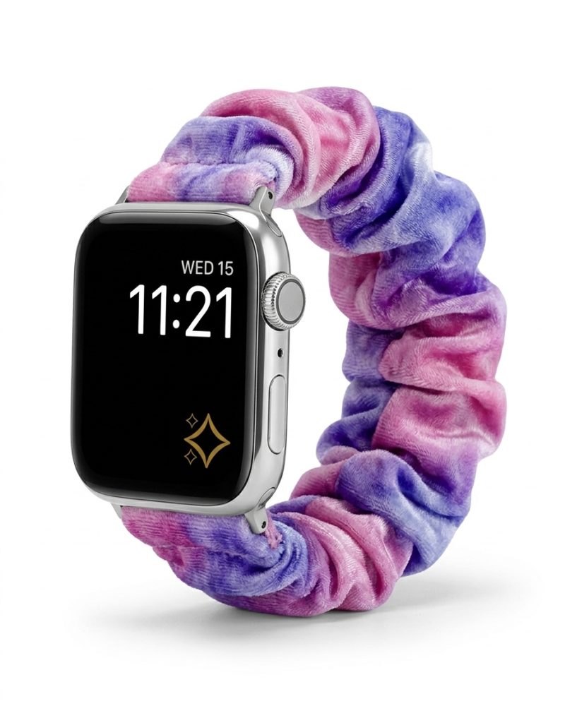 Satin Scrunchie Band for Apple Watch - Dreamy Pinkish Purple
