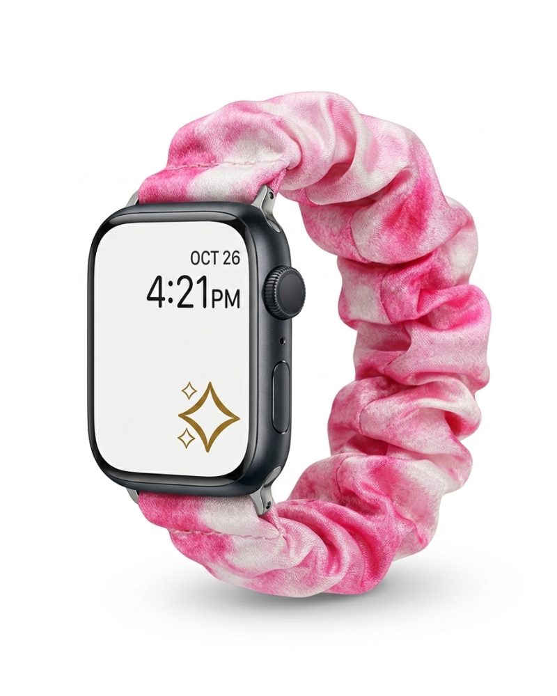 Satin Scrunchie Band for Apple Watch - Light Pink