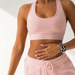 Model wearing Sea Salt Sport Loop For Apple Watch Apple Watch band