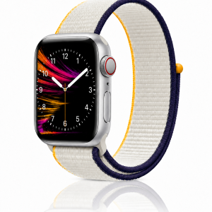 Model wearing Sea Salt Sport Loop For Apple Watch Apple Watch band