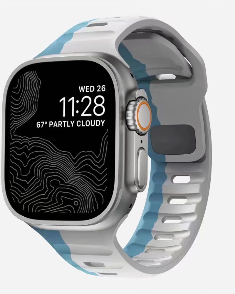 Sport Strap Raw for Apple Watch - Blue Light Gray