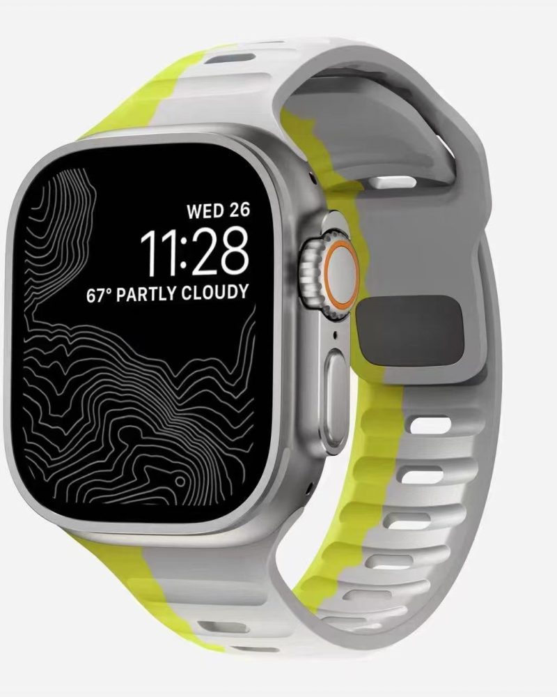 Sport Strap Raw for Apple Watch - Fluorescent Light Gray