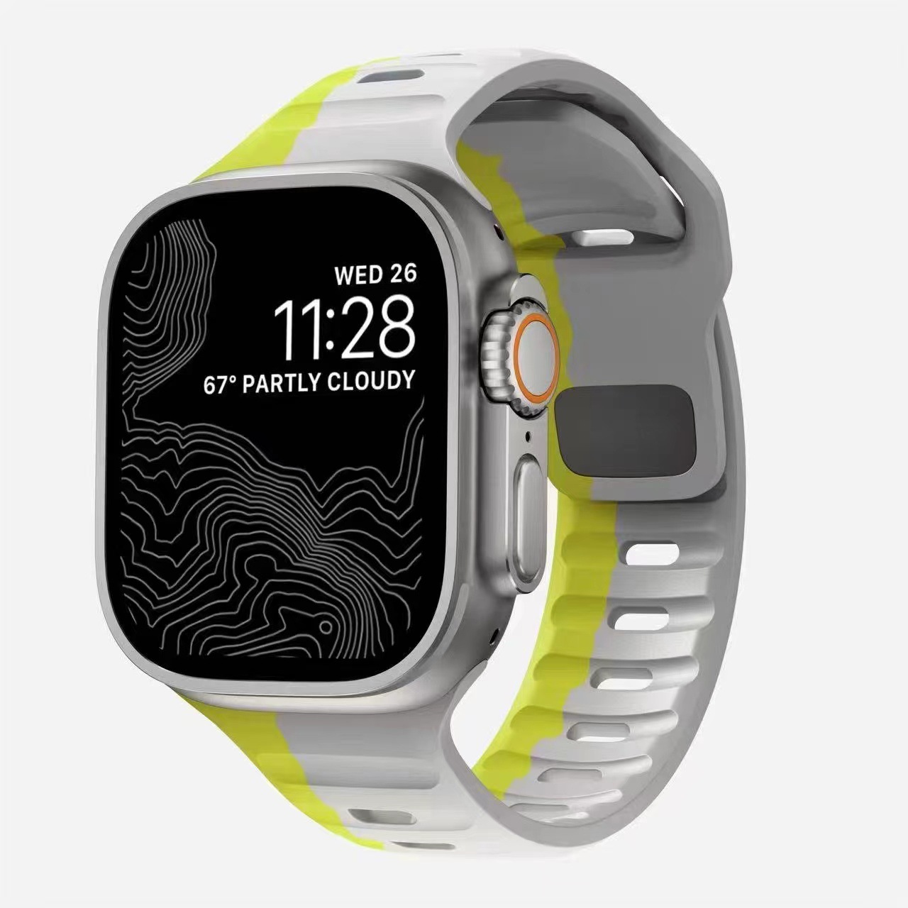 Sport Strap Raw for Apple Watch - Fluorescent Light Gray