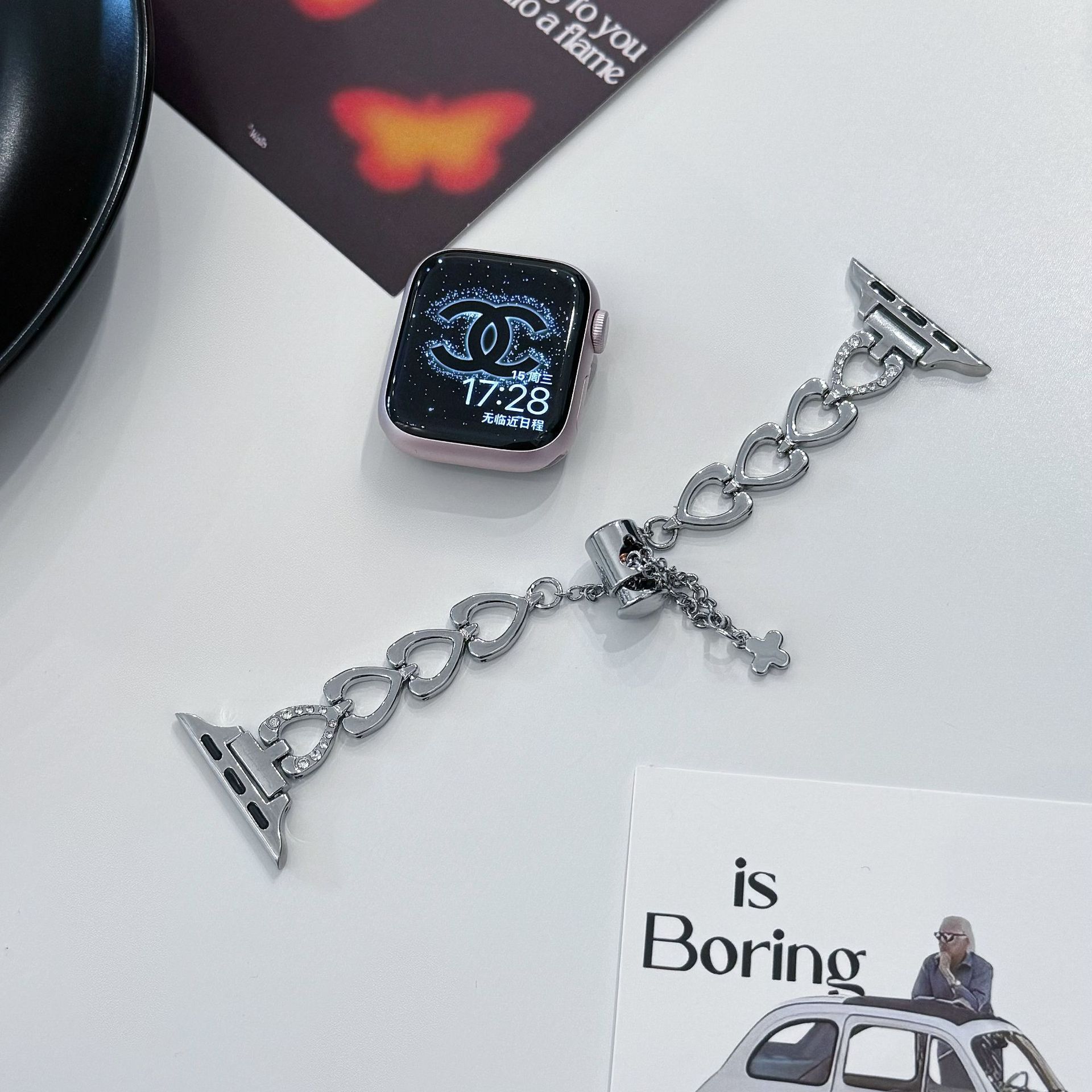 Sweetheart Bracelet Band for Apple Watch - Silver