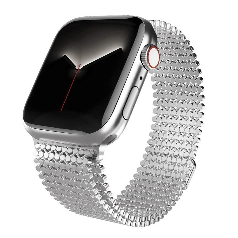 Zoe Magnetic Band for Apple Watch - Silver Metal Apple Watch Band